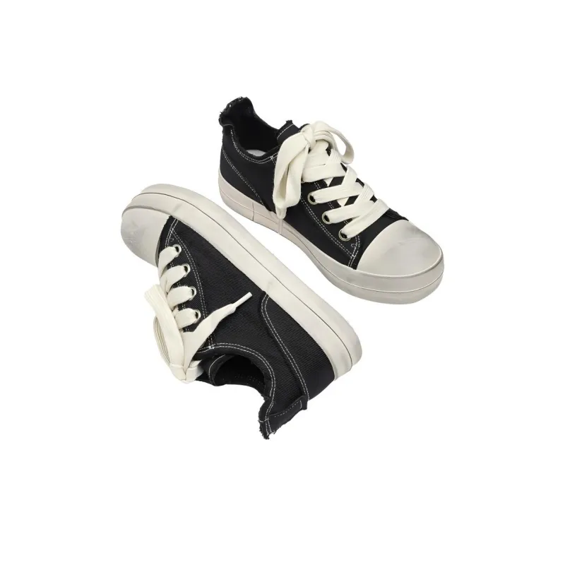 AMICNIEGD Breathable Height Increasing Abrasion Resistant Low Top Canvas Shoes Men's-4