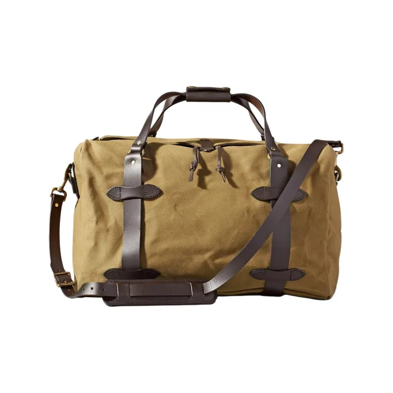 Filson 100% Cotton Coarse Twill Travel Bag 43L Men's Chocolate Brown & Beige-0