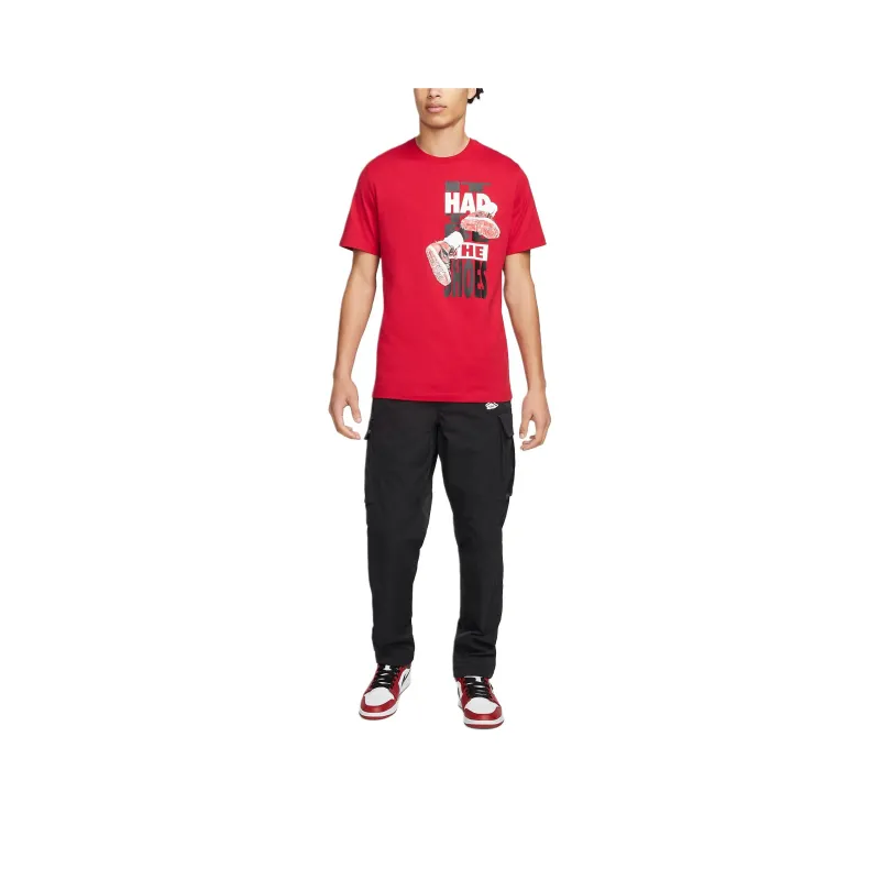 Jordan THE SHOES T-Shirt Men's Gym Red-0