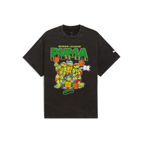 PUMA T Shirt Men's Black Gray Color