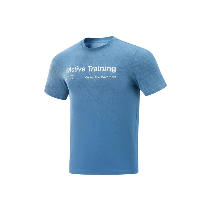 LiNing Cool Tea T Shirt Men's Dark Aqua Blue-0