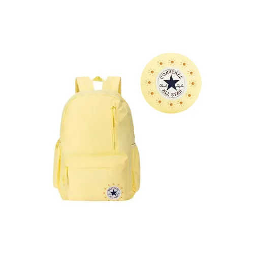 Converse Polyester Backpack Medium Size Women's Light Egg Yellow