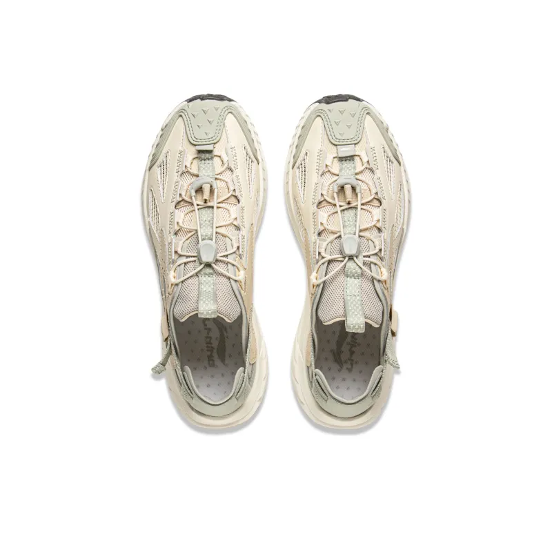 LiNing Yijie Lite Version 2.0 Breathable And Wear resistant River Trekking Shoes Women's Beige-3