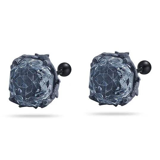 GUDUD Titanium Steel Stud Earrings Unisex-14