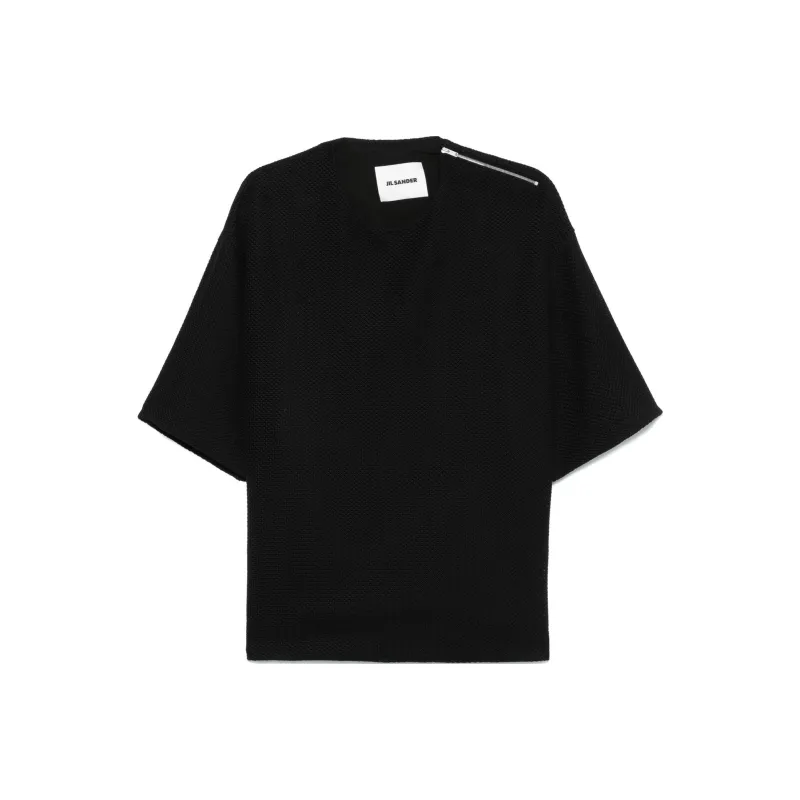 JIL SANDER Textured T shirt-0