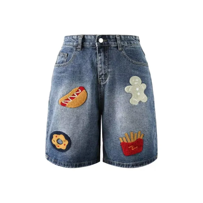 TESTUNG Denim Shorts Unisex-22