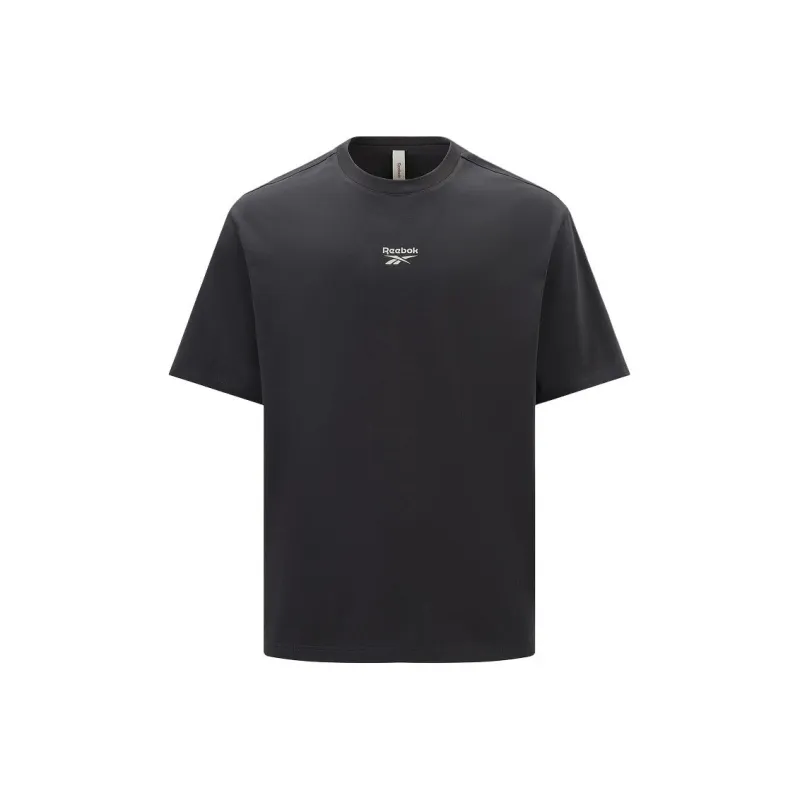 Reebok T Shirt Unisex Charcoal Black-0