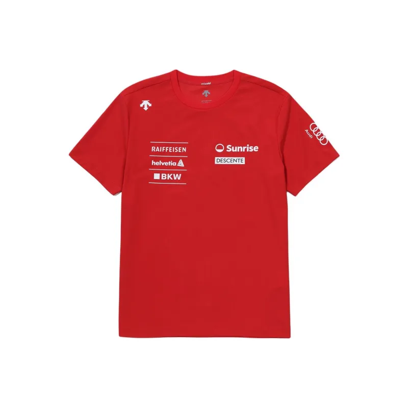 DESCENTE SWISS SKI T Shirts Unisex-4