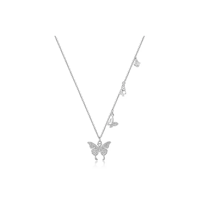 DARA S925 Silver Necklaces Women's-0