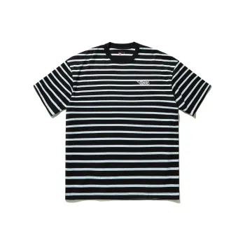 LiNing T Shirt Men's Black And White Stripes Print