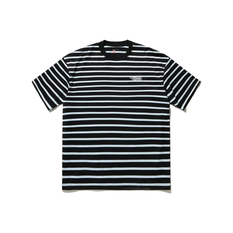 LiNing T Shirt Men's Black White Stripes Print-0
