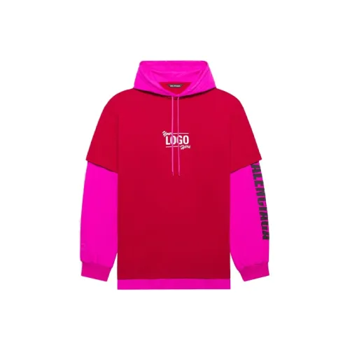 Balenciaga english Logo Here Hooded T shirt