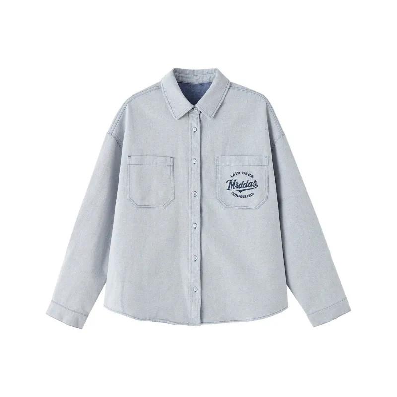 【dme】 Denim Jacket Women's Light Blue-0