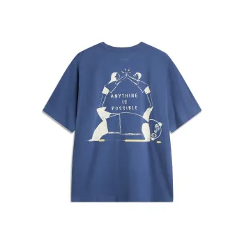 LiNing Sports Life Collection T Shirt Men's Sea Salt Blue