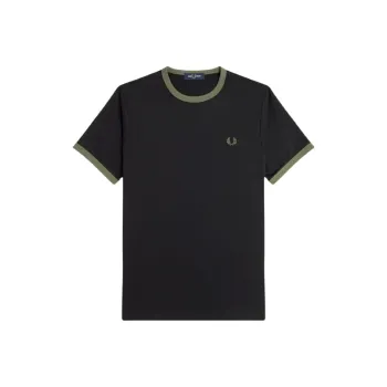 FRED PERRY T Shirts Men Black