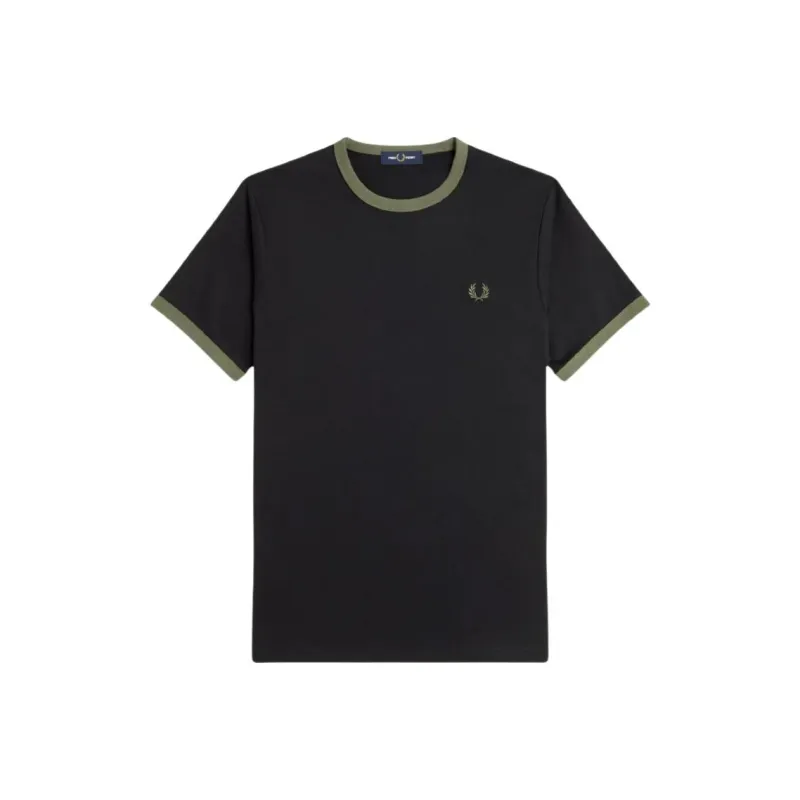 FRED PERRY T Shirts Men Black-0