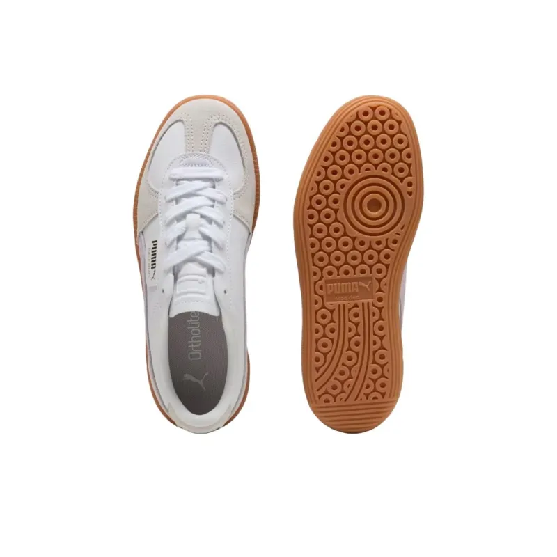 PUMA Palermo Lth Anti Slip Wear Resistant Low Top Skateboard Shoes Women's White-2