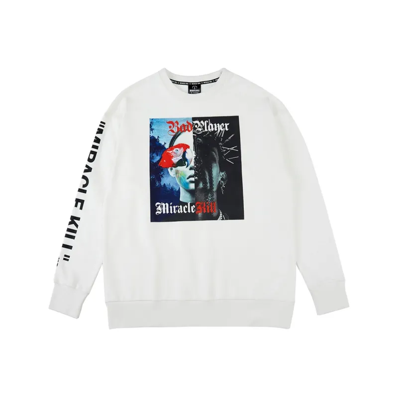 MIRACLE KILL Crew Neck Loose Fit Regular Sweatshirt Men's-2