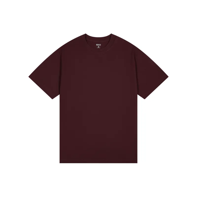 MIANDEMEIXUE Loose Fit Casual Inner Short Sleeved T Shirt Unisex Solid Color-8