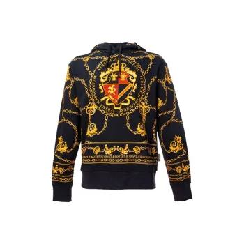VERSACE JEANS COUTURE Hooded Sweatshirt Men's Black