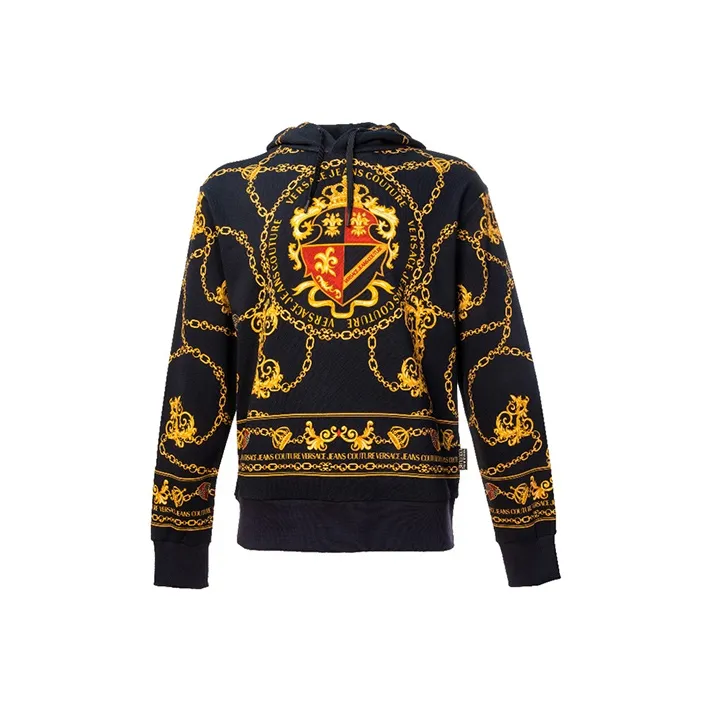 VERSACE JEANS COUTURE Hooded Sweatshirt Men's Black-0
