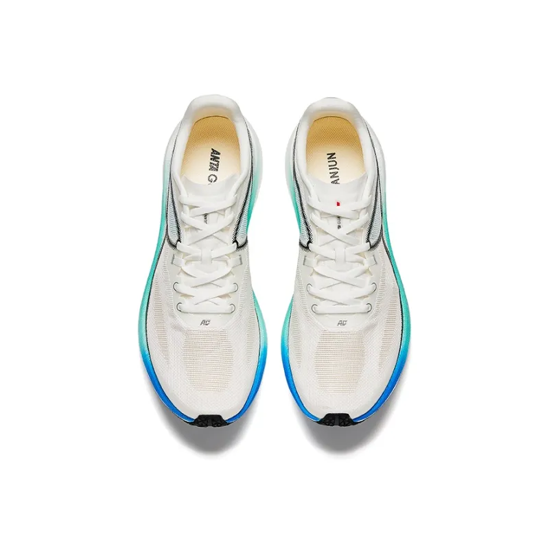 Anta Anti Slip And Wear Resistant Breathable Low Top Casual Running Shoes Men's White Black-2