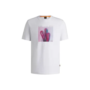 HUGO BOSS Road Trip print Cotton T shirt