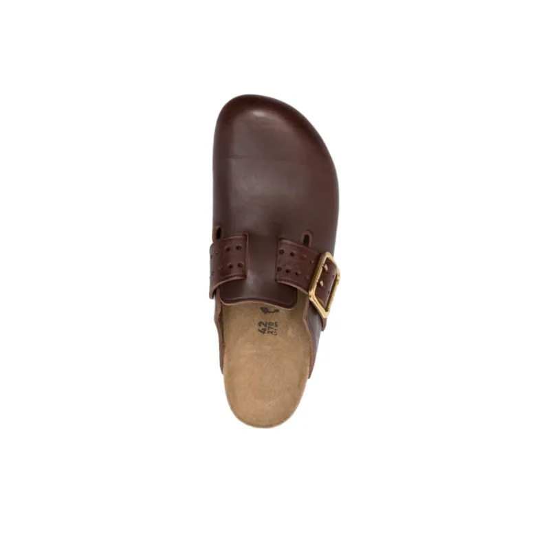 Birkenstock Boston Bold Leather Narrow Fit 'Roast'-2
