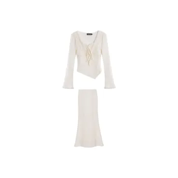 DREAM SEVEN 77 Skirt Set Women's Apricot