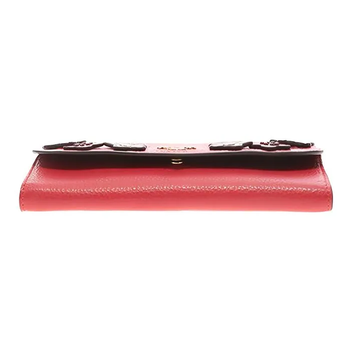 COACH Cow Leather Wallet Women's Red-3