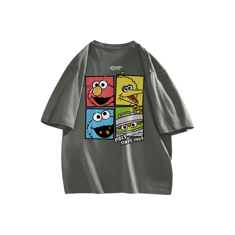 SESAME STREET T Shirt Long Sleeved Short Sleeved Optional Unisex-7