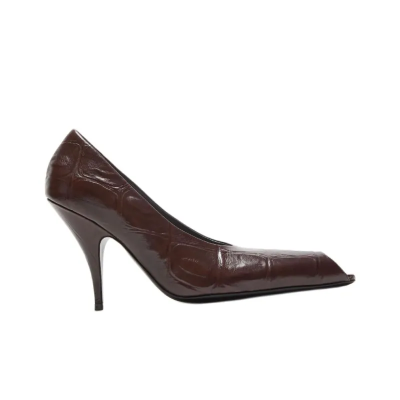 Acne Studios Runway Show Series Slim Heel High Heels 10cm Women's Brown-1