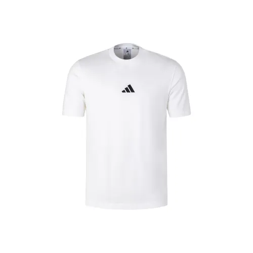 Adidas ESSENTIALS SINGLE JERSEY T Shirt Men's White/Black