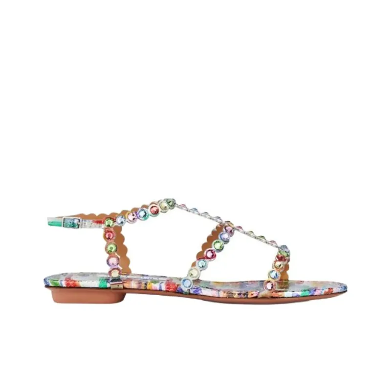 AQUAZZURA Tequila Roman Sandals Women's Multicolor-1