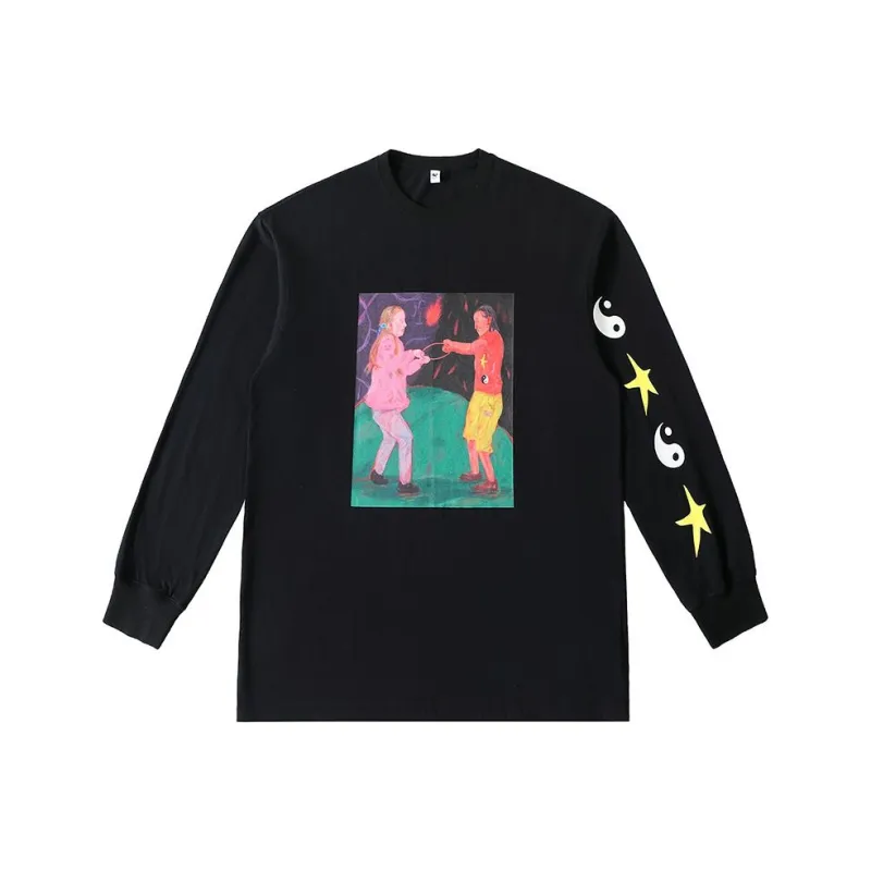 Crying Center Sweatshirts Unisex Black-0