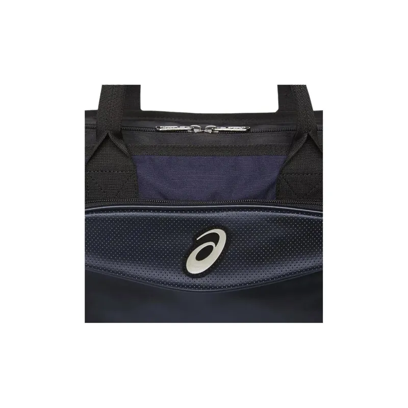Asics Polyester With Synthetic Leather Handbag Shoulder Bag Unisex Marine Blue-3