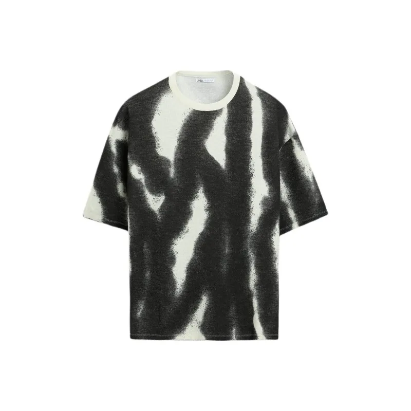 ZARA T Shirt Men's Frosted White-0