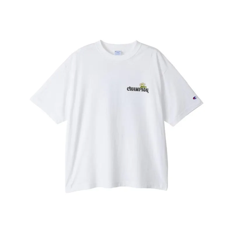 Champion Yusuke Komori Collaboration Model T-Shirts Unisex White-0