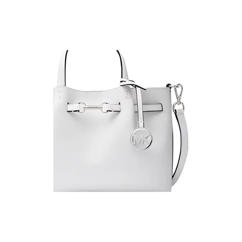 MICHAEL KORS Cow Split Leather Shoulder Bag Crossbody Bag Handbag Small Size Women's White-1