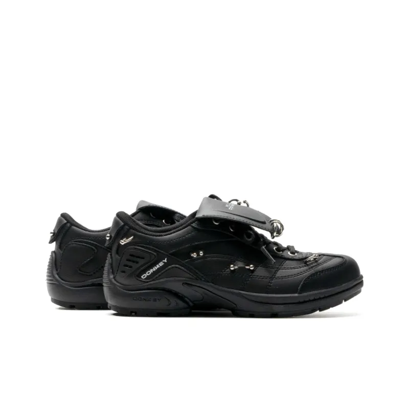Mule Donkey Slip Resistant Low Top Casual Shoes Unisex Punk Black-3