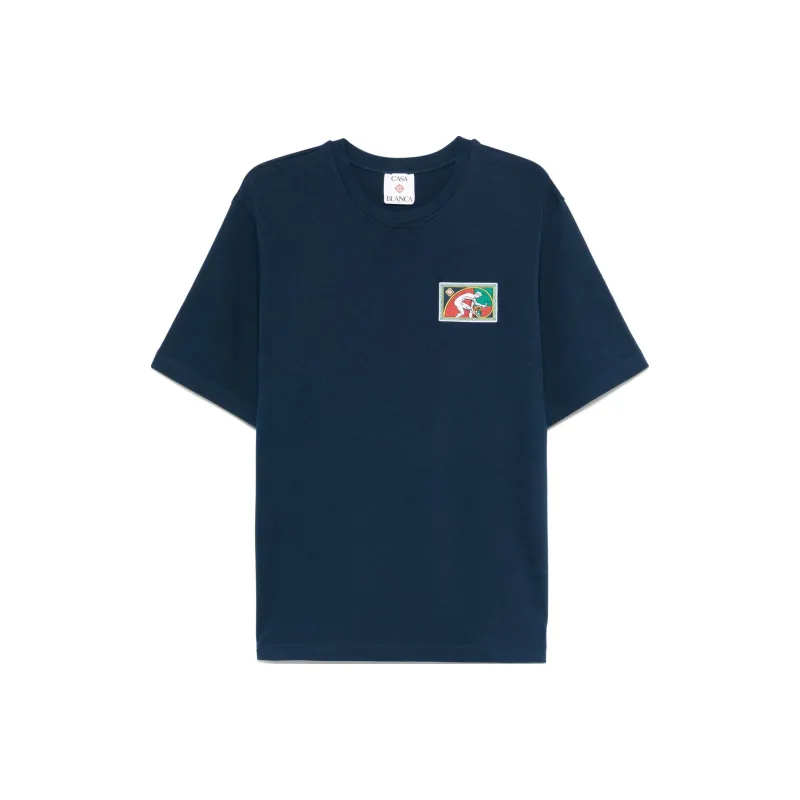 CASABLANCA Fibonacci Patch Oversized T Shirt-0