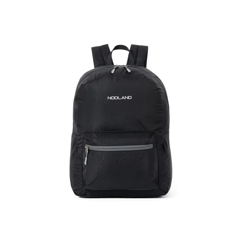 Sharkborough Nylon Backpack Regular Unisex Black/White/Orange-0