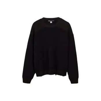 Y 3 Ribbed knit Panelled Jumper