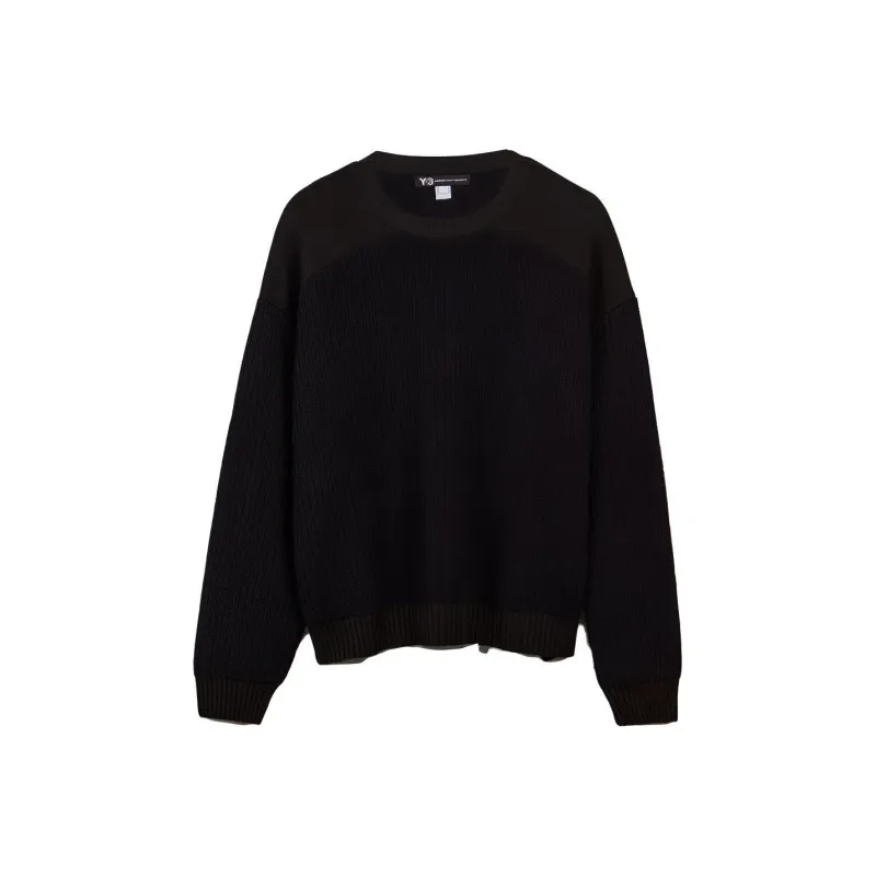 Y 3 Ribbed knit Panelled Jumper-0