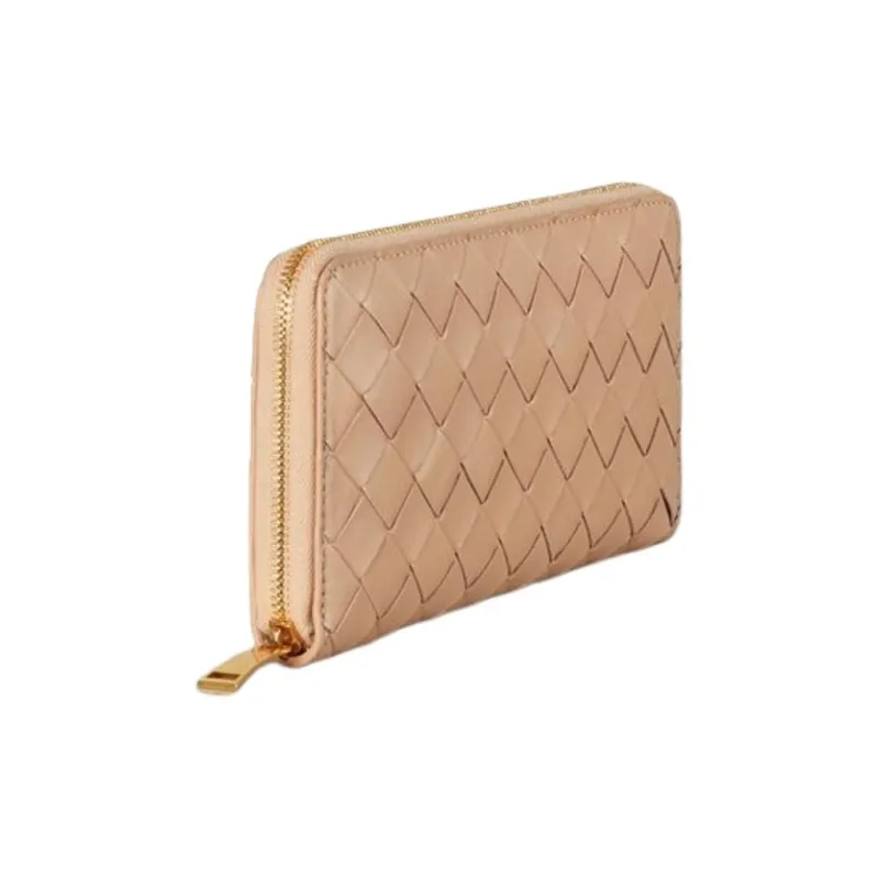 Bottega Veneta Cow Leather Wallet Women's Dance Shoe Powder-1