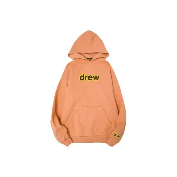 Drew House Letter Logo Series Sweatshirts Unisex Peach Pink