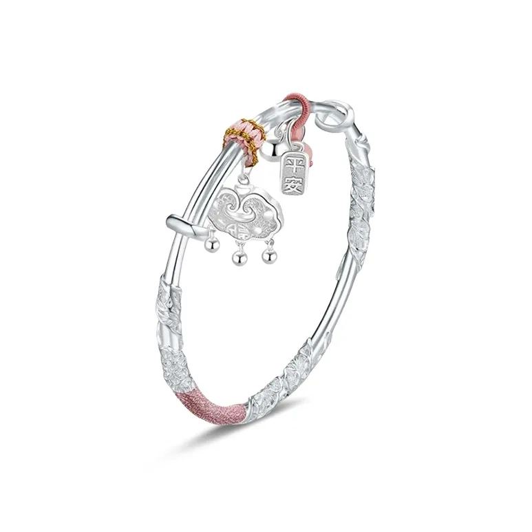 Inkopper 999 Fine Silver Bangles Women's-0