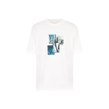 ARMANI EXCHANGEAE T Shirt Men's Cream White