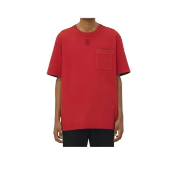 Alexander McQueen Skull Embroidered Two Toned T Shirt