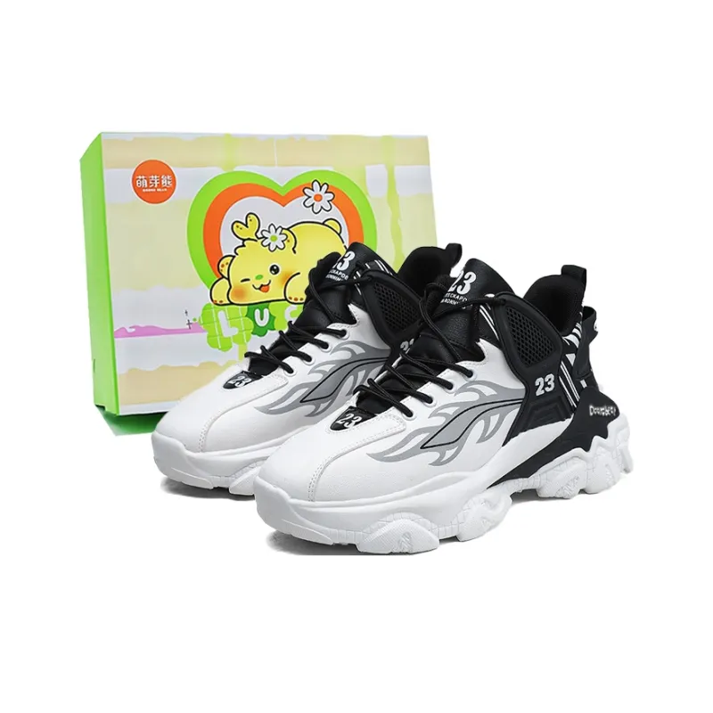 Budding Bear Anti Slip And Wear Resistant Lightweight Height Increasing Coverage Low Top Chunky Sneakers Men's-4